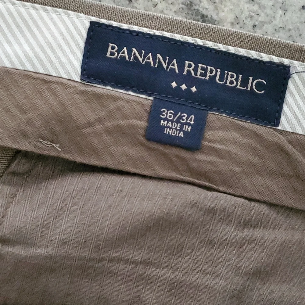 Brown taupe linen/cotton blend dress trouser pant!